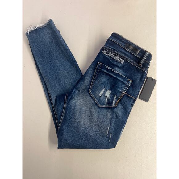 New One teaspoon men's 32 blue Mr Blues indigo empire solid medium wash - Picture 7 of 7